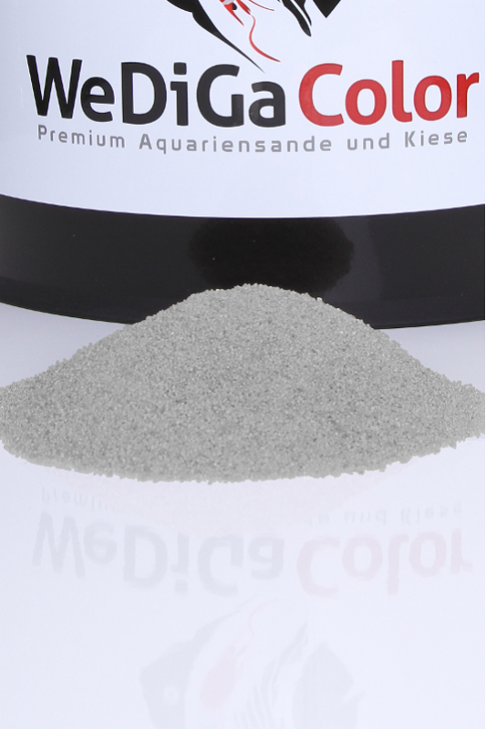 WeDiGa Color Premium Aquariensand und Kies - Alasakgrau - 2 - 3 mm