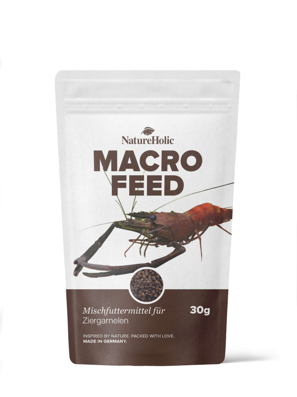 NatureHolic - Macrofeed – Großarmgarnelenfutter - 30 g